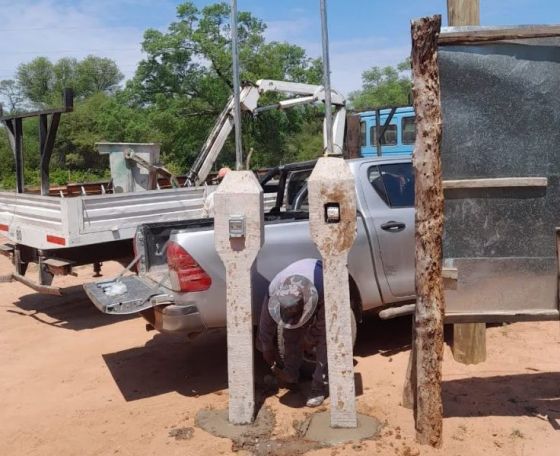 Finalizó una obra de energía eléctrica en paraje El Remancito