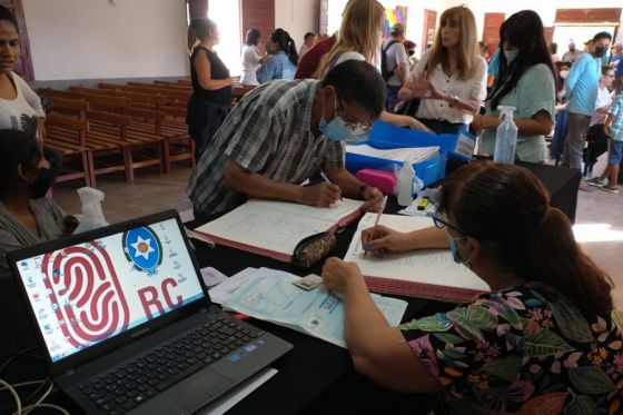 El Registro Civil participa en un operativo de identificación a comunidades originarias de Embarcación