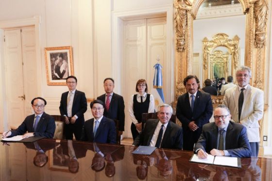 El gobernador Sáenz y directivos de Posco confirmaron al Presidente el inicio de la planta comercial de litio