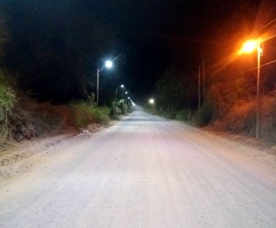 Obra de alumbrado público en el municipio de San Carlos