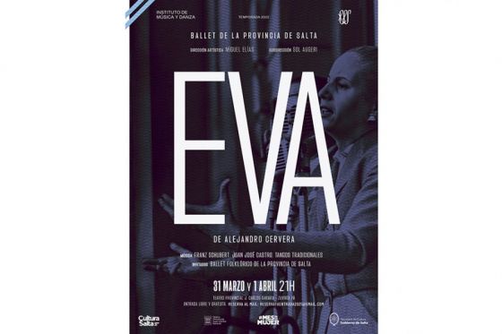 El Ballet de la Provincia presentará la obra Eva el 31 de marzo