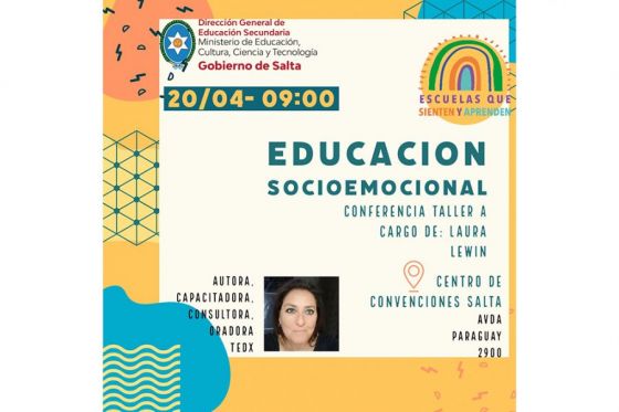 Destacada especialista brindará una conferencia –taller sobre educación emocional