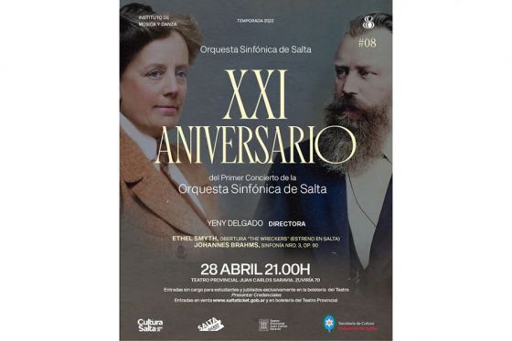 La Sinfónica adhiere al XLV Abril Cultural Salteño