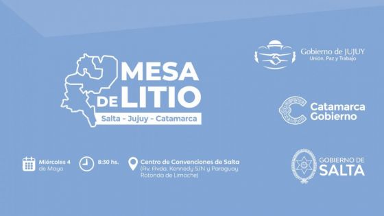 La Mesa de Litio se reunirá en Salta el 4 de mayo