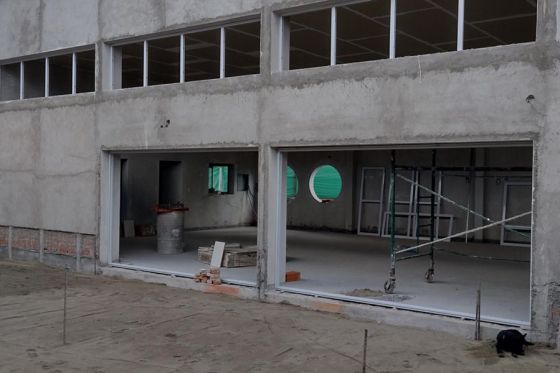 Construyen la nueva sala de nivel inicial de la escuela Zuviría de Cafayate