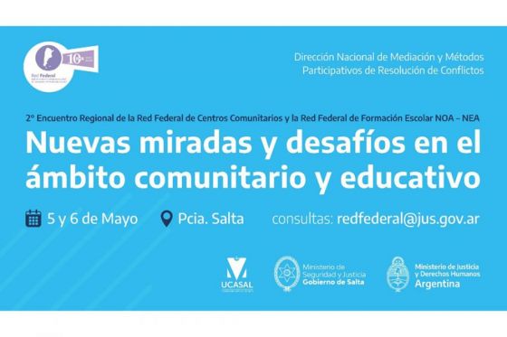 Salta será sede de la Red Federal de Centros de Mediación Comunitaria