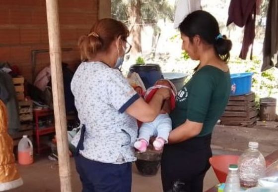 Un equipo sanitario brindó asistencia en el paraje El Cebilar