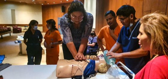 Enfermeros del Materno Infantil se capacitaron en técnicas de reanimación cardiopulmonar