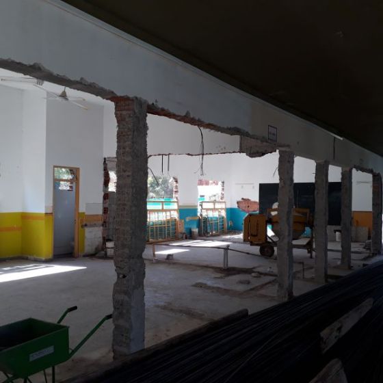 Iniciaron obras integrales en la escuela Gesta Sanmartiniana de Rosario de Lerma