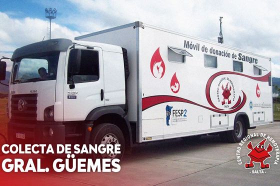 Hoy se colectará sangre de cualquier grupo y factor en General Güemes