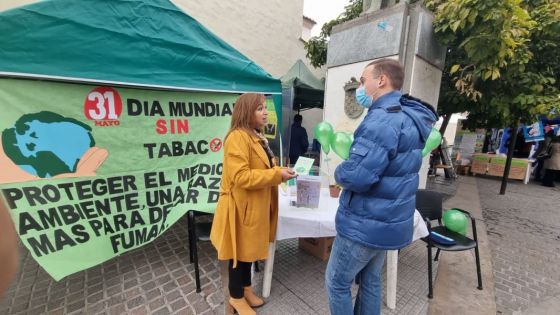 Salud Pública realizó actividades para concientizar sobre los efectos perjudiciales del tabaco