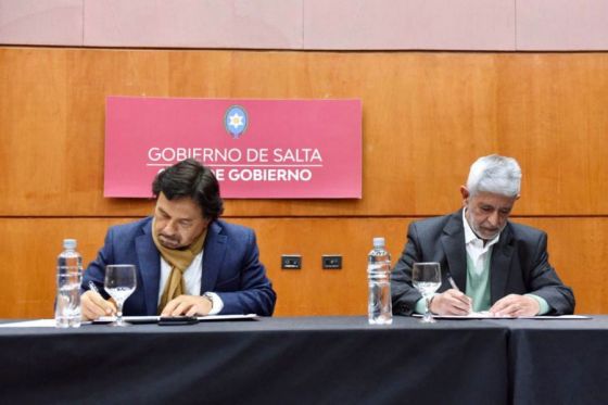 Sáenz firmó un convenio con el Banco Nación para la ampliación de una línea de crédito para MiPyMEs por $1000 millones