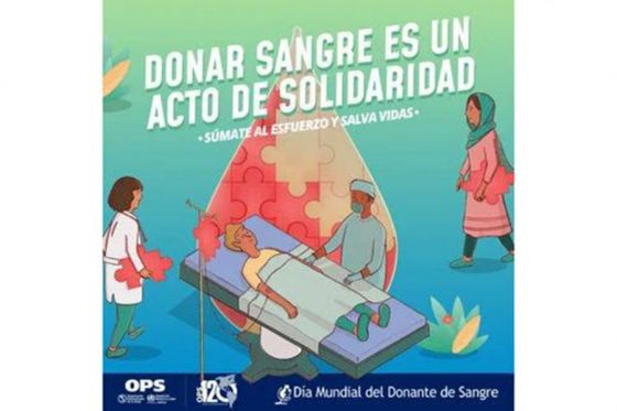 A nivel mundial se destaca a la donación de sangre como un acto de solidaridad