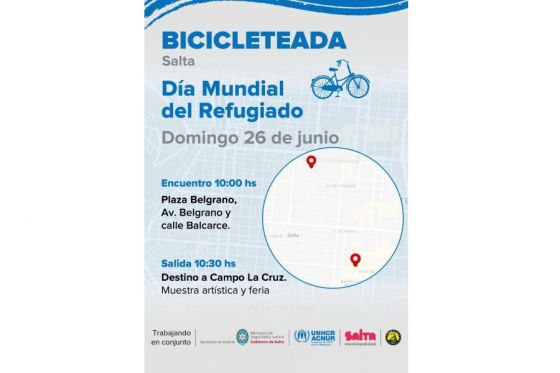 Bicicleteada por el Día Mundial del Refugiado