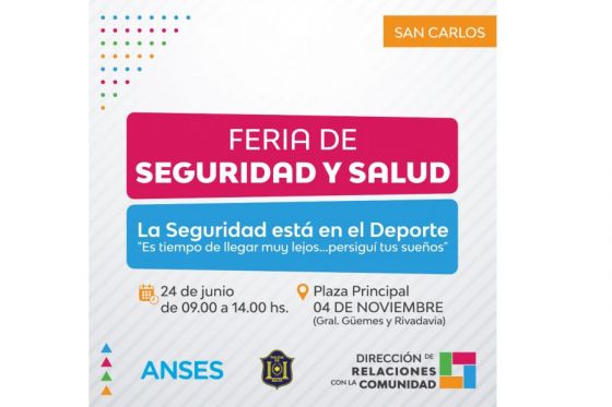 Se realizará la Feria de Seguridad y Salud en San Carlos