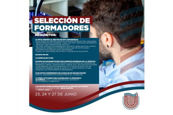 Convocatoria para selección de formadores de la UPATeCo