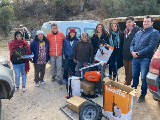 Pequeños productores agricultores de Chicoana recibieron herramientas