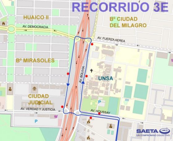 Desde hoy se amplía el recorrido del 3E