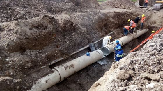 Aguas del Norte trabaja en la reparación del Acueducto Sur