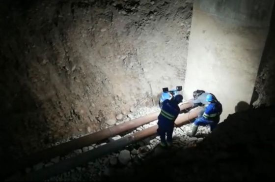 Finalizaron los trabajos con maquinaria en el río La Caldera y empiezan las tareas de purga para incorporar agua al sistema