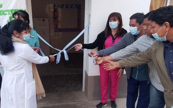 Se inauguró un nuevo vacunatorio en el hospital de Santa Victoria Este