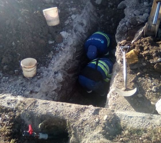 Aguas del Norte realizó obras para mejorar el servicio de agua y cloacas en barrio Norte Grande