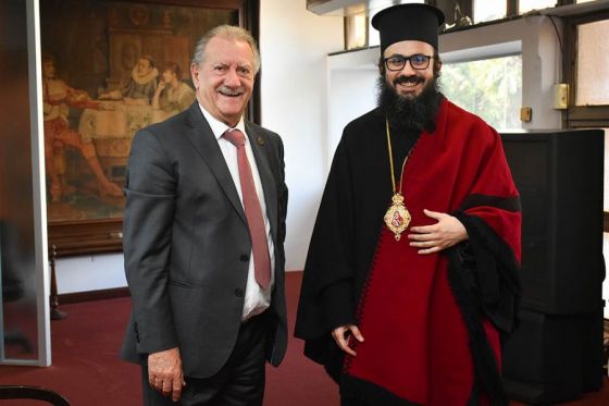 El vicegobernador Marocco recibió al arzobispo de la Iglesia Ortodoxa Argentina