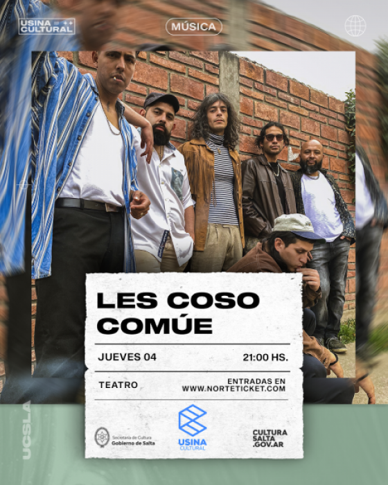 Les Coso Comué se presenta en vivo en la Usina Cultural