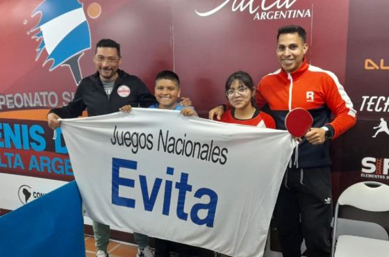 Jugadores de Tenis  de Mesa del Parque de la Familia clasificaron para los Juegos Evita