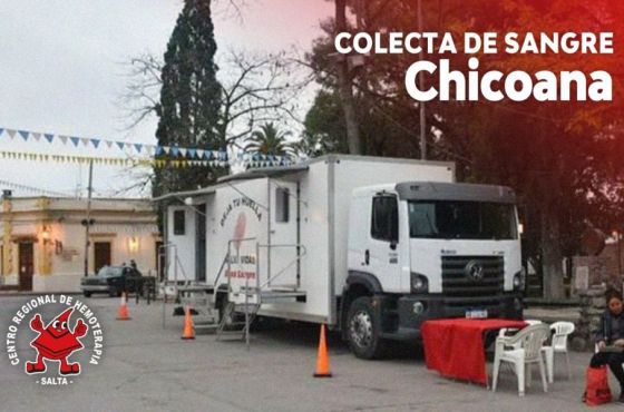 La comunidad de Chicoana y alrededores podrá donar sangre hoy