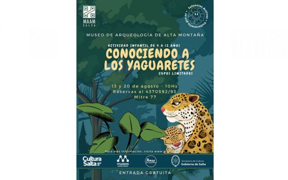 El MAAM invita al Taller Literario Científico “Conociendo a los Yaguaretés”