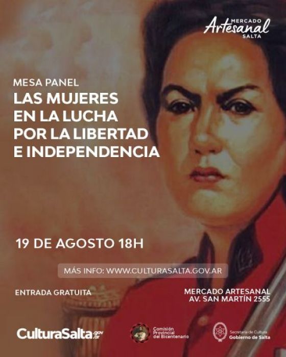 Mesa panel con historiadoras salteñas en el Mercado Artesanal