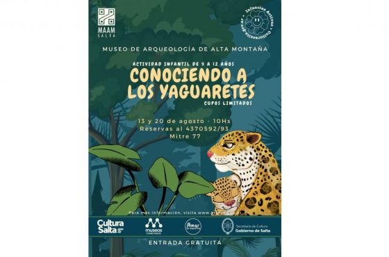 El MAAM invita al Taller literario científico “Conociendo a los Yaguaretés”