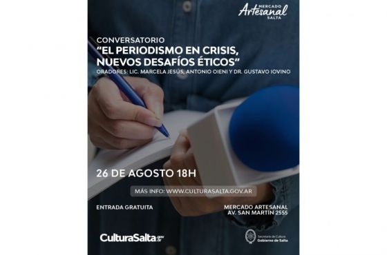 Periodistas debatirán sobre la crisis del periodismo en el Mercado Artesanal de Salta