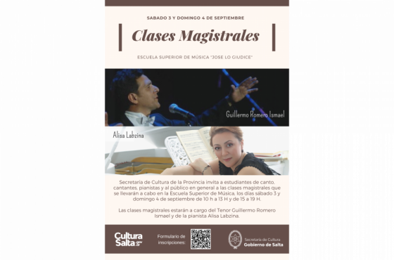 Clases Magistrales de Canto en la Escuela Superior de Música