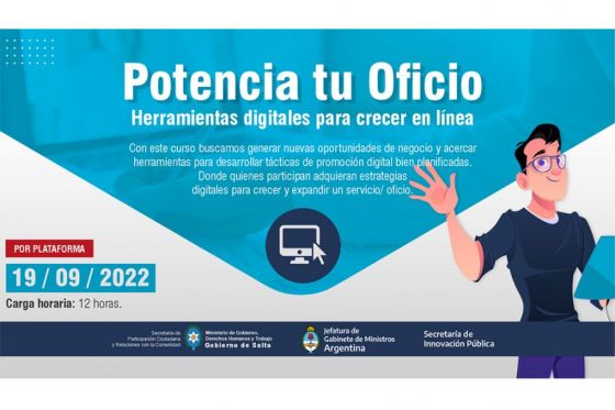 Capacitación en “Herramientas digitales” para oficios salteños