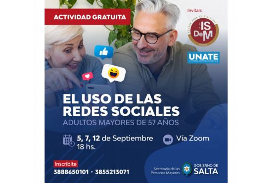 La UNATE habilita desde hoy vía Zoom el taller de uso de las redes sociales