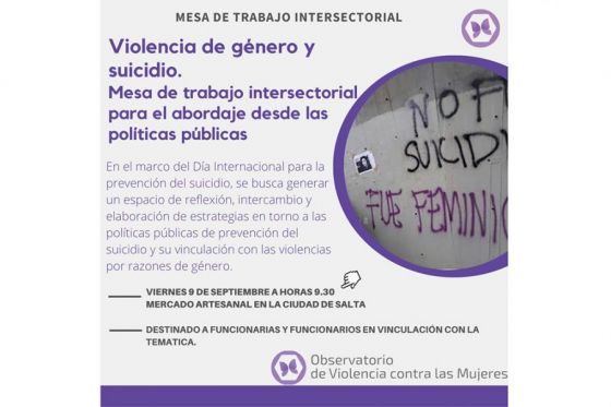 Hoy se realizará una jornada de prevención del suicidio en el Mercado Artesanal