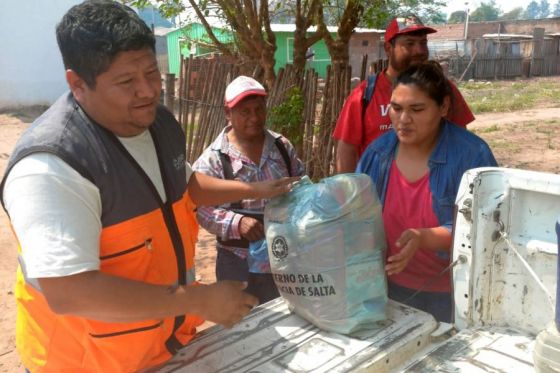 La Provincia distribuye asistencia alimentaria a comunidades originarias del departamento Orán