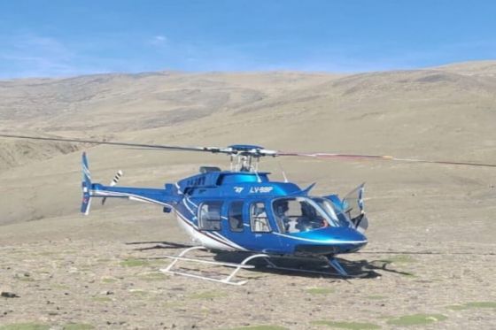 Con la División Aerotransportada de la Policía se rescató a un joven lesionado en Ingeniero Maury