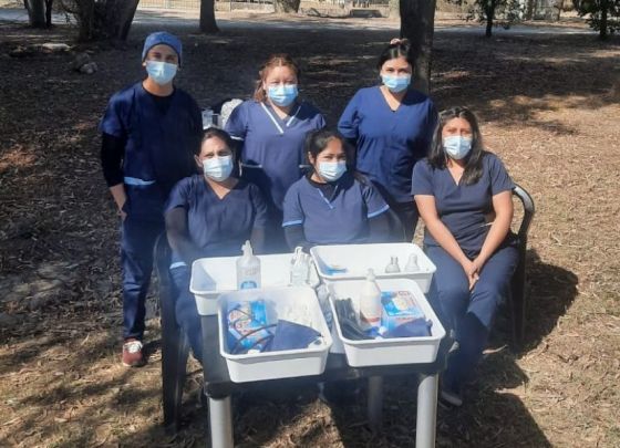 Se habilitó un puesto de salud itinerante para peregrinos que llegan a la ciudad