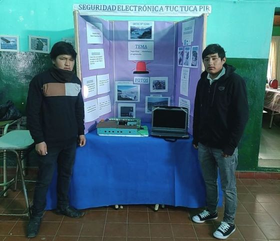 Alumnos de Santa Victoria crearon un innovador sistema de alarmas electrónicas