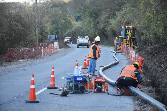 Construyen una nueva red distribuidora de agua en La Calderilla