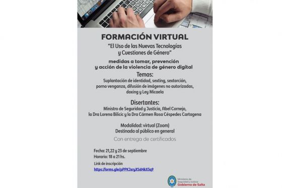 Finalizó la inscripción para la formación virtual sobre el Uso de las Nuevas Tecnologías y Cuestiones de Género