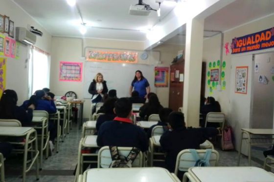 Acciones de promoción de derechos con estudiantes de la zona norte