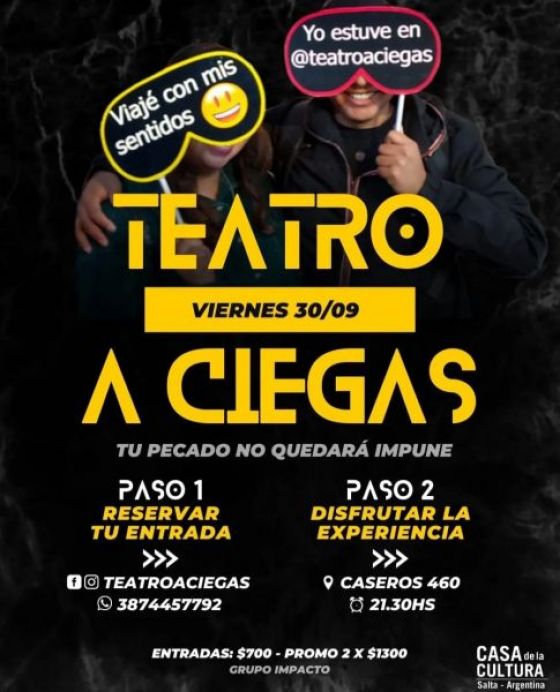 Teatro a ciegas, una experiencia multisensorial en la Sala Mecano