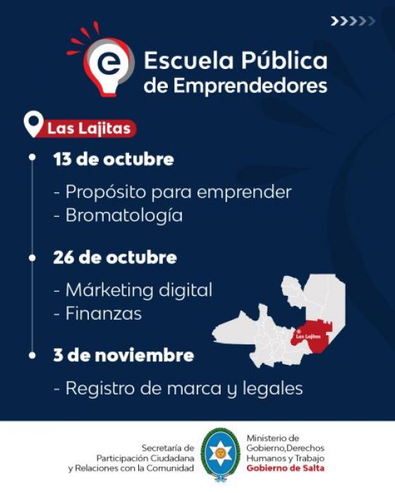 La Escuela Pública de Emprendedores llega a Las Lajitas