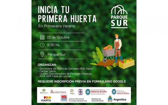 Curso sobre huerta en el Parque Sur