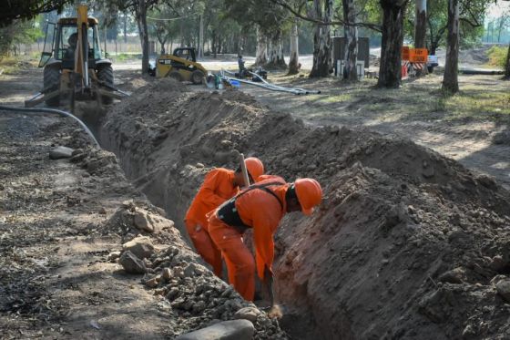 Realizan una obra para mejorar el servicio de agua potable en Cerrillos