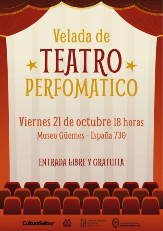 Este viernes, velada de teatro performático en el Museo Güemes